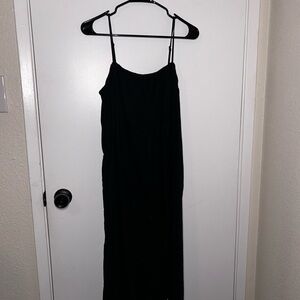 a new day Black Maxi Dress with Spaghetti Straps